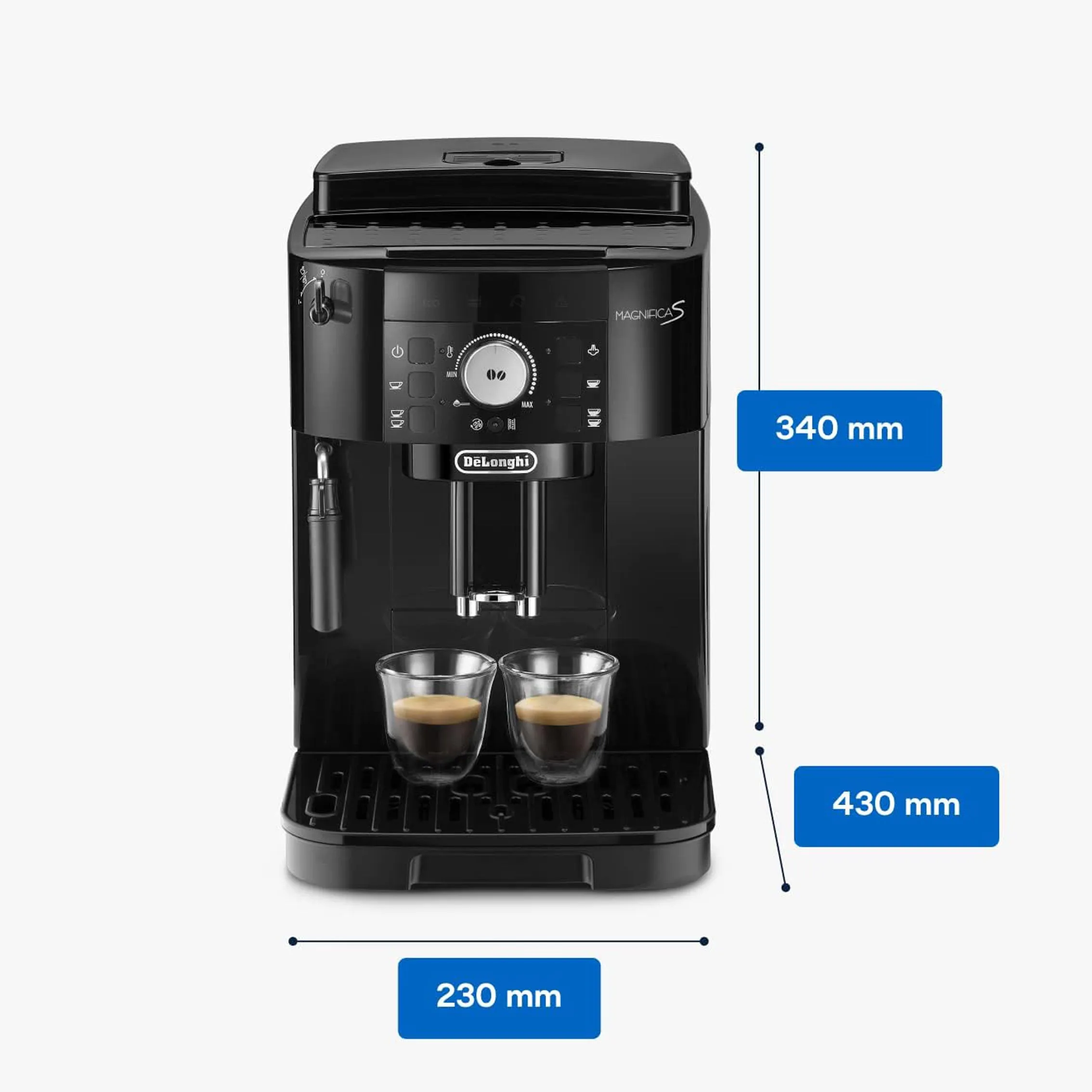 2025 De'Longhi Magnifica S ECAM11.112.B máquina de café automática – Kaffeewelt
