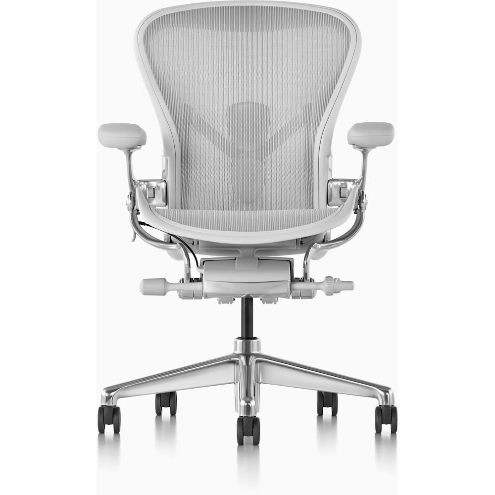 2025 Aeron Remastered - Silla de oficina tamaño B, acabado satinado mineral