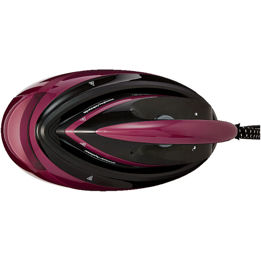 2025 Morphy Richards 332102 Speed Steam Pro - Centro de planchado con sistema de autolimpieza, 1,6L, Violeta - Planchado rápido y potente - Elimina las arrugas en una sola pasada