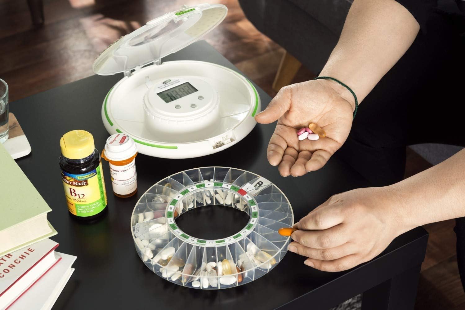 e-Pill Voice - Dispensador Automático de Pastillas con Cerradura - Recuerda con Voz Amigable