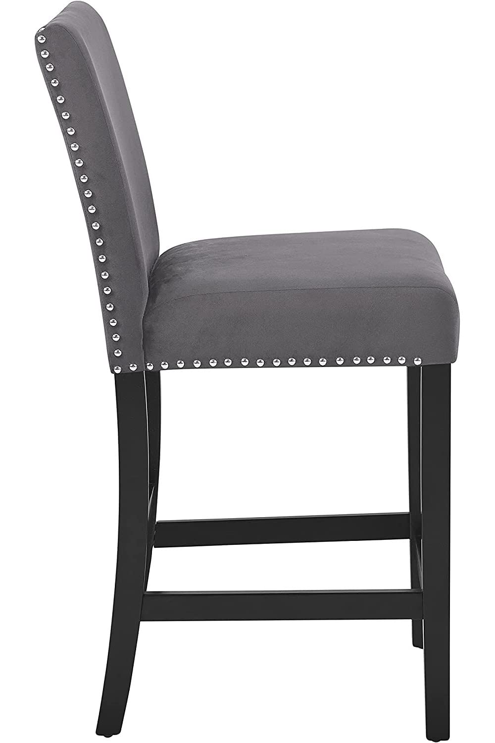 2025 New Classic Furniture Celeste Set de Comedor de 5 Piezas con Mesa Redonda de Mármol Sintético y 4 Sillas, 42 Pulgadas, Gris