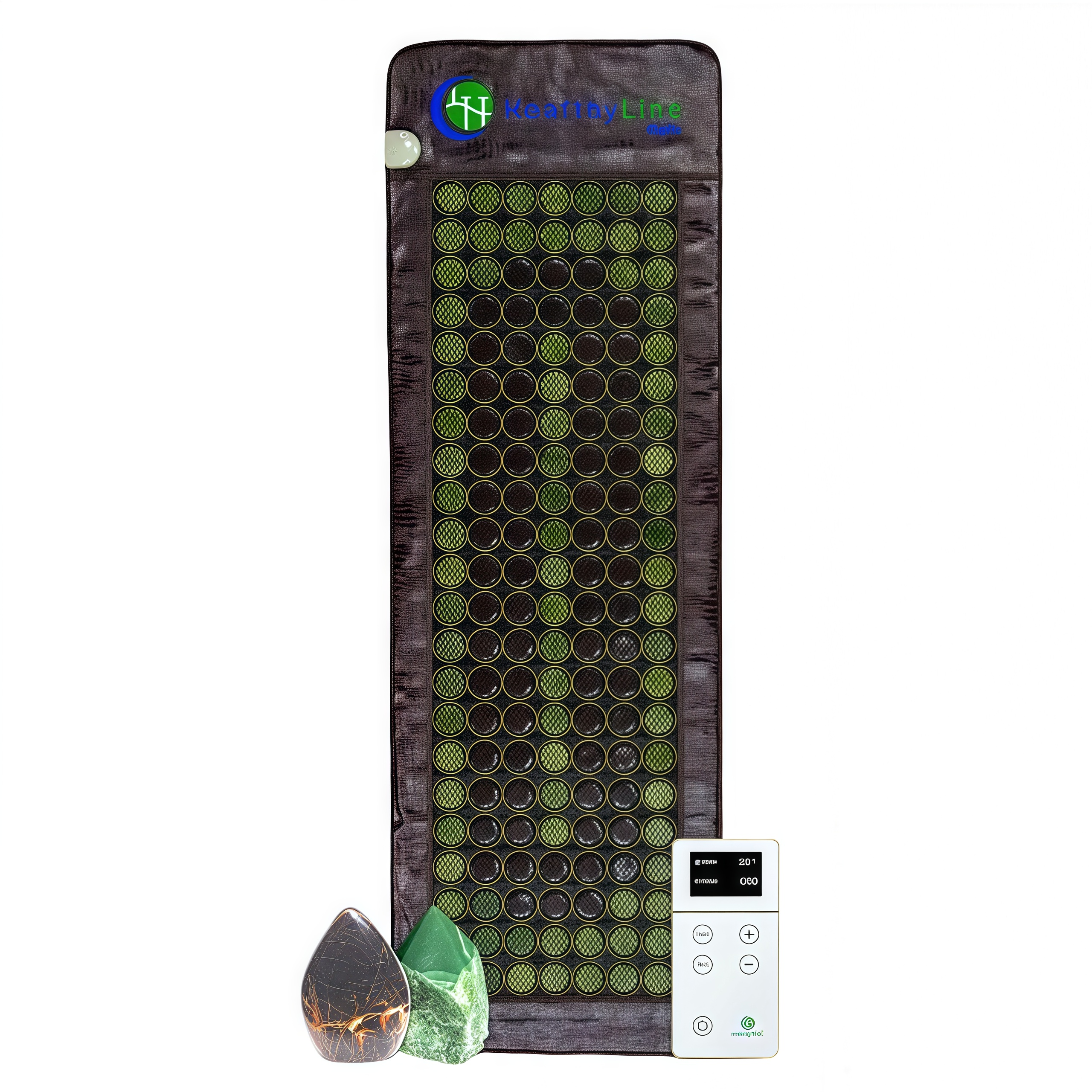 Almohadilla de Calefacción HealthyLine de Infrarrojos Lejanos – Piedras Calientes de Jade y Turmalina – Iones Negativos – Tapete de Malla JT Completo 7224 Soft Light InfraMat Pro®