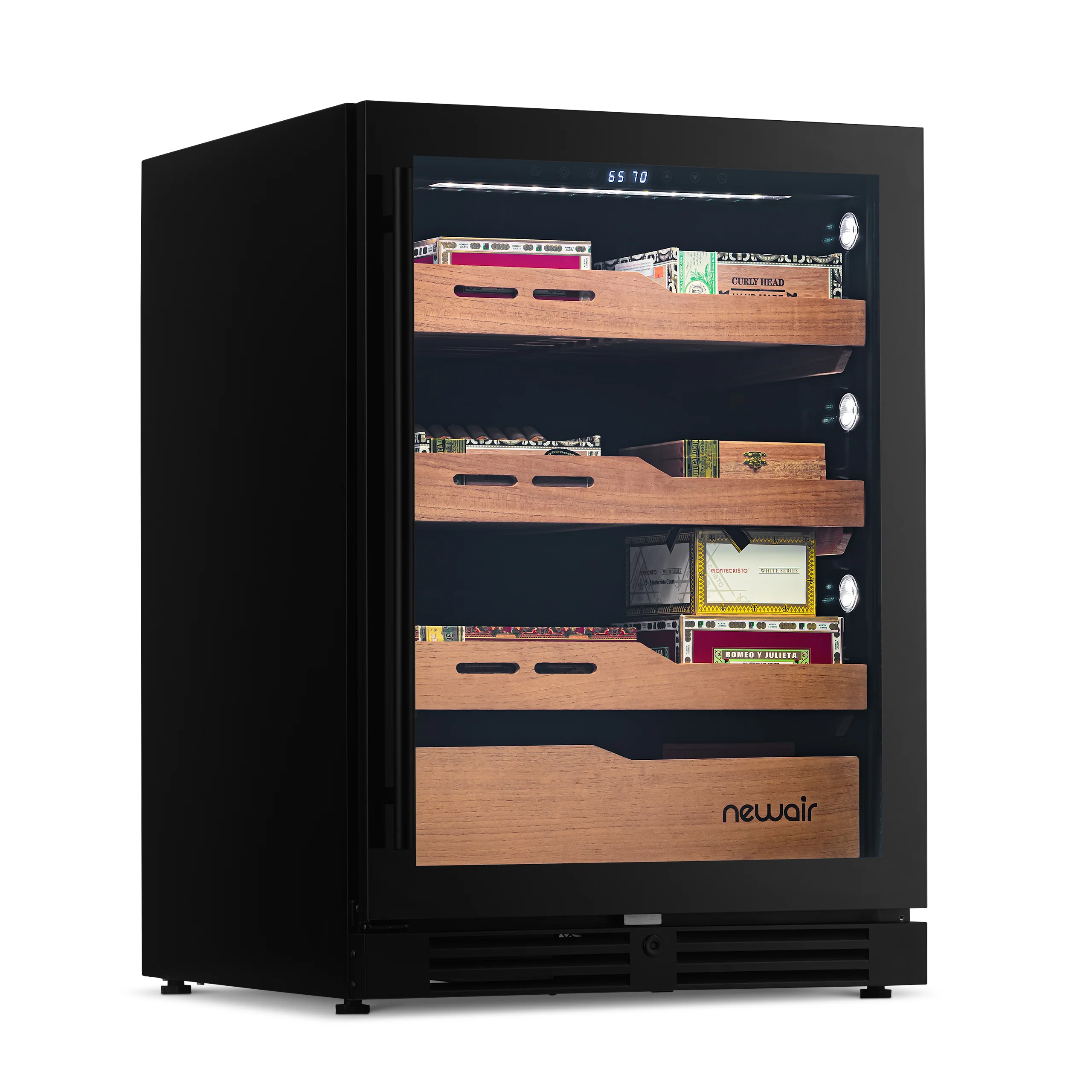 2025 Newair® Humidor Eléctrico para Puros, 1,500 Unidades – Empotrable o Independiente