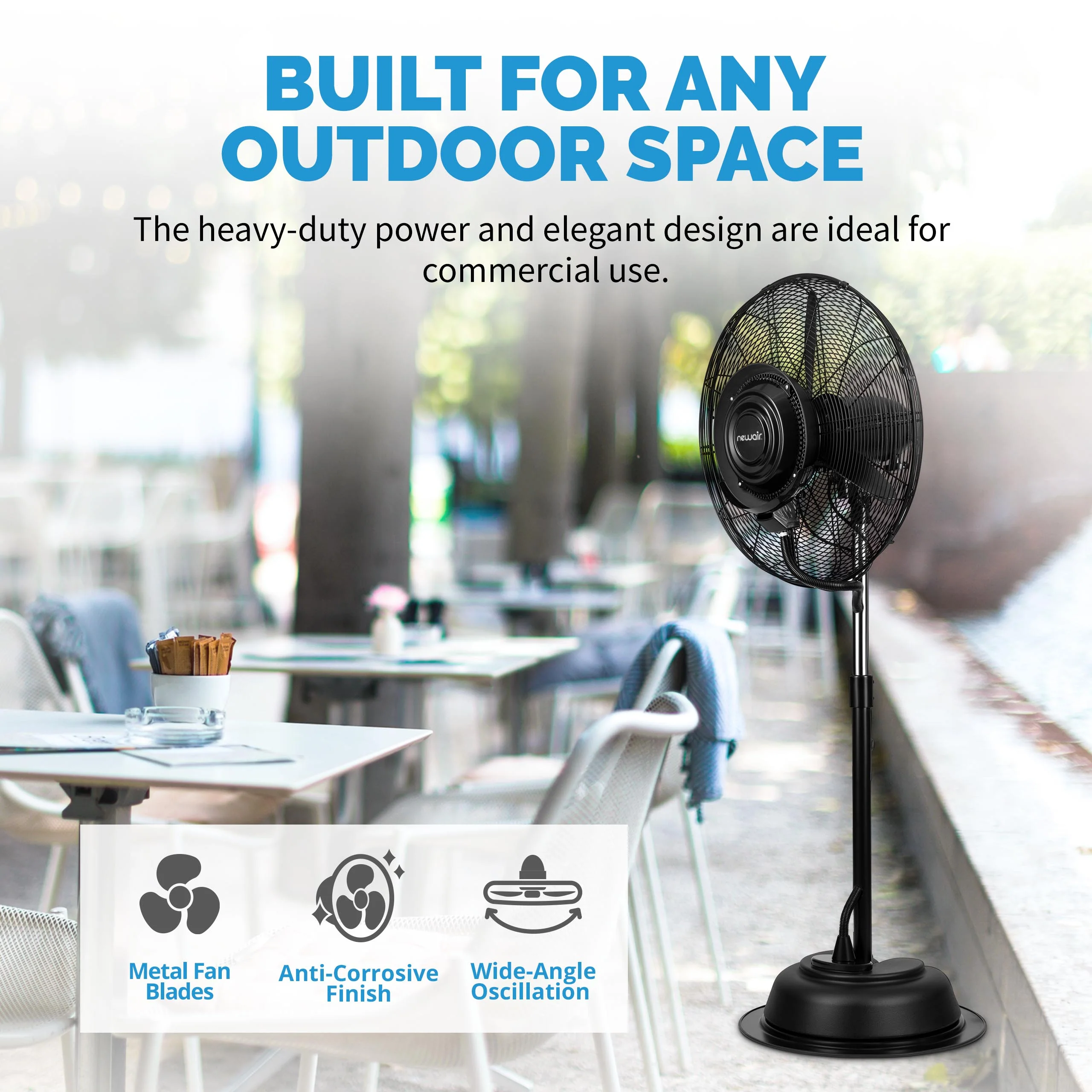 2025 Ventilador Nebulizador de Pie Newair de 24 Pulgadas