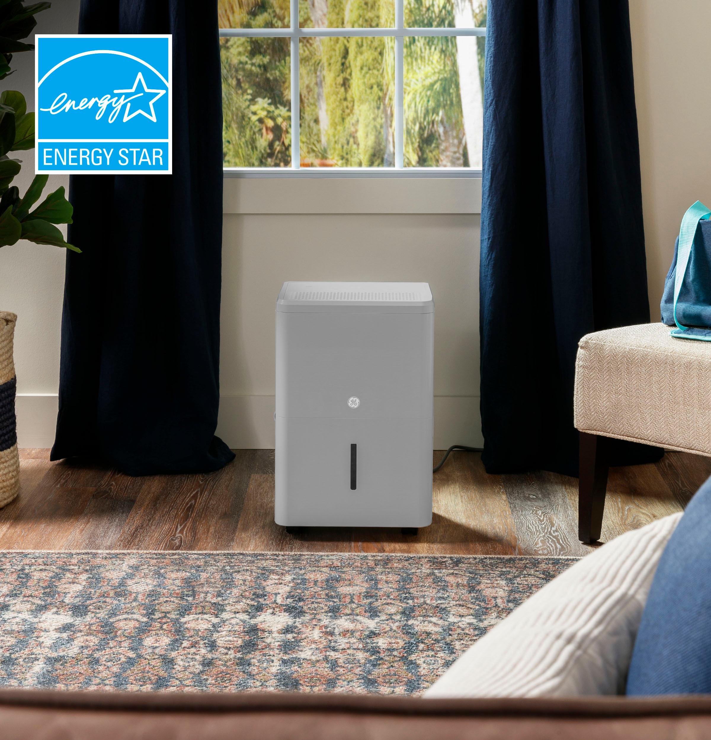 2025 GE Appliances APHR50LB – Deshumidificador Portátil con Bomba Integrada y Smart Dry, Certificado Energy Star®