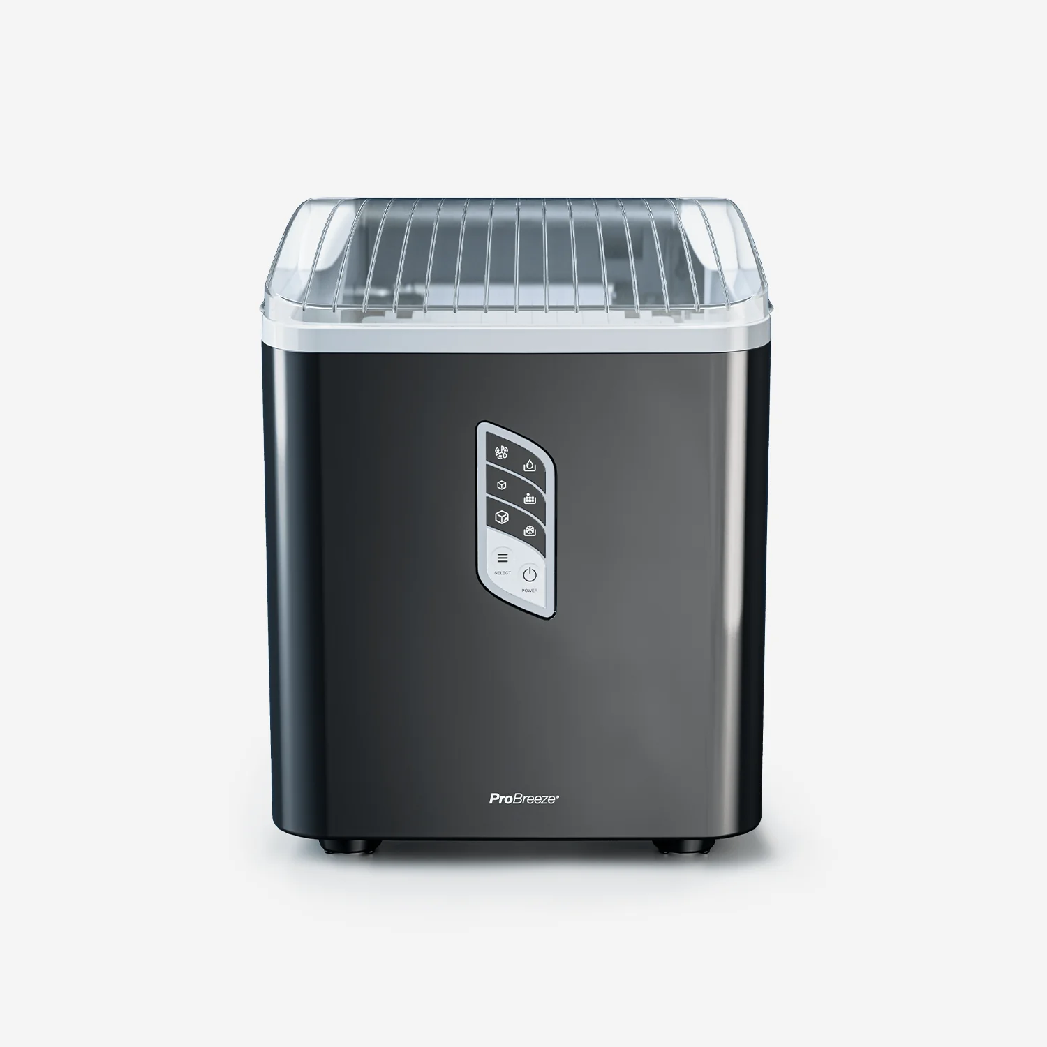 2025 Máquina de Hielo de Mostrador - 2L, Autolimpiante, Producción Diaria de 15 kg - Negro