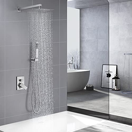 Sistema de Ducha KES con Cabezal de Ducha Rain de 12 Pulgadas