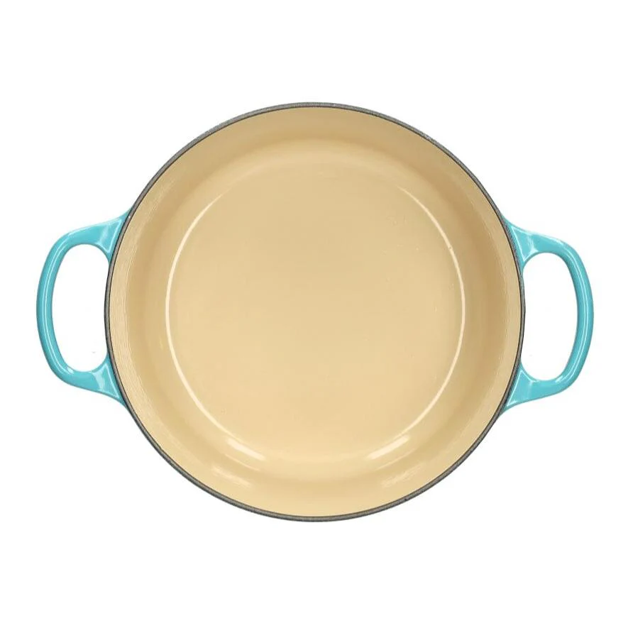 2025 Le Creuset - Sartén para asar / guisar Signature redonda Caribbean Blue 24 cm 4,2 l