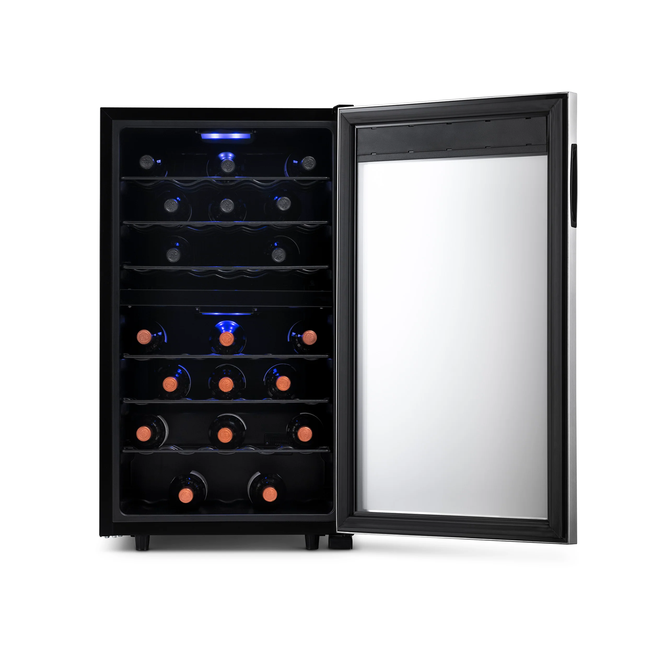 2025 Refrigerador de Vinos Independiente Newair® de Acero Inoxidable – 43 Botellas – 18,9