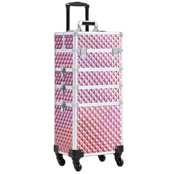 Maleta de Maquillaje Yaheetech 4 en 1 de 80 cm (31,6 pulgadas)