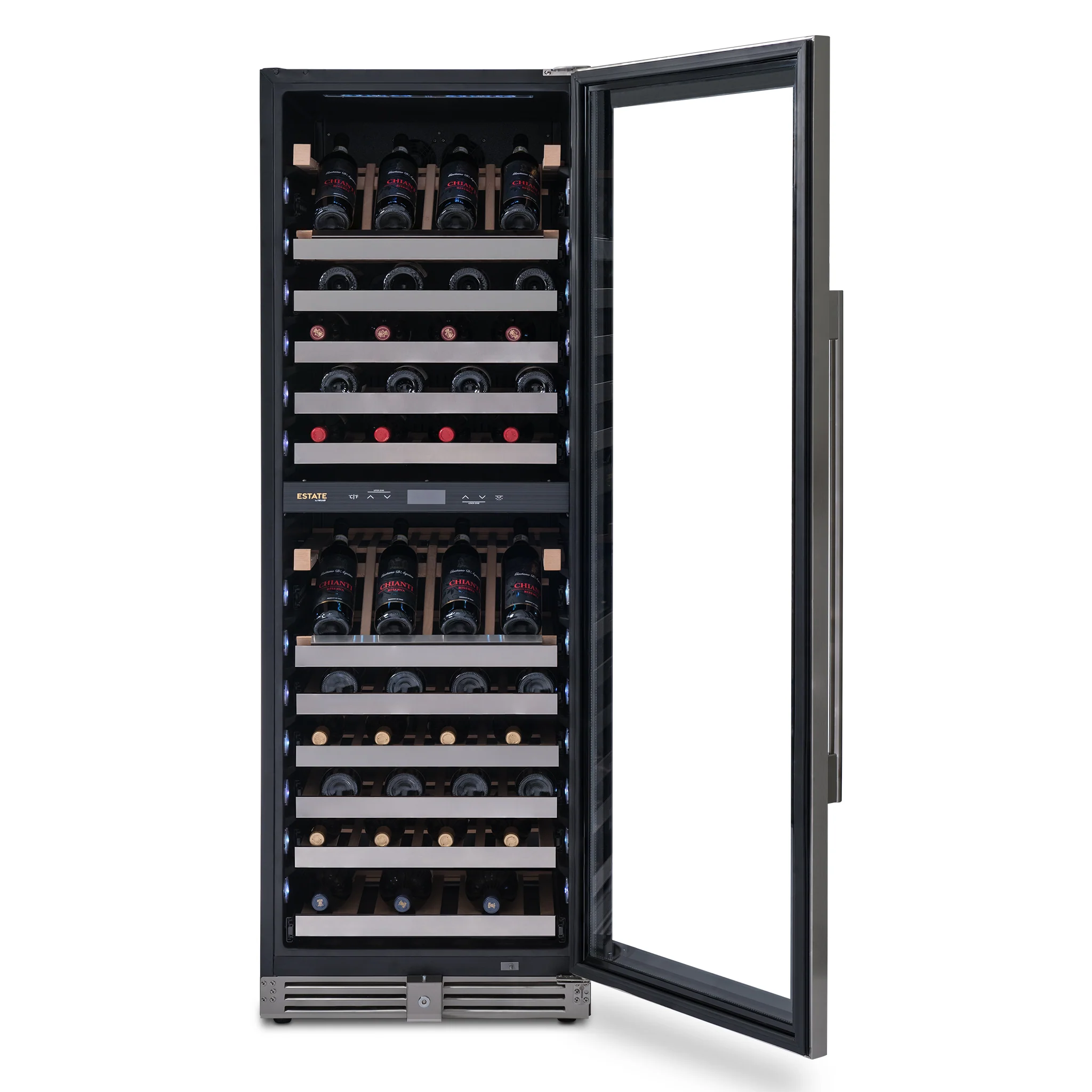 2025 Refrigerador de Vinos Independiente Newair ESTATE – Acero Inoxidable (160 botellas)
