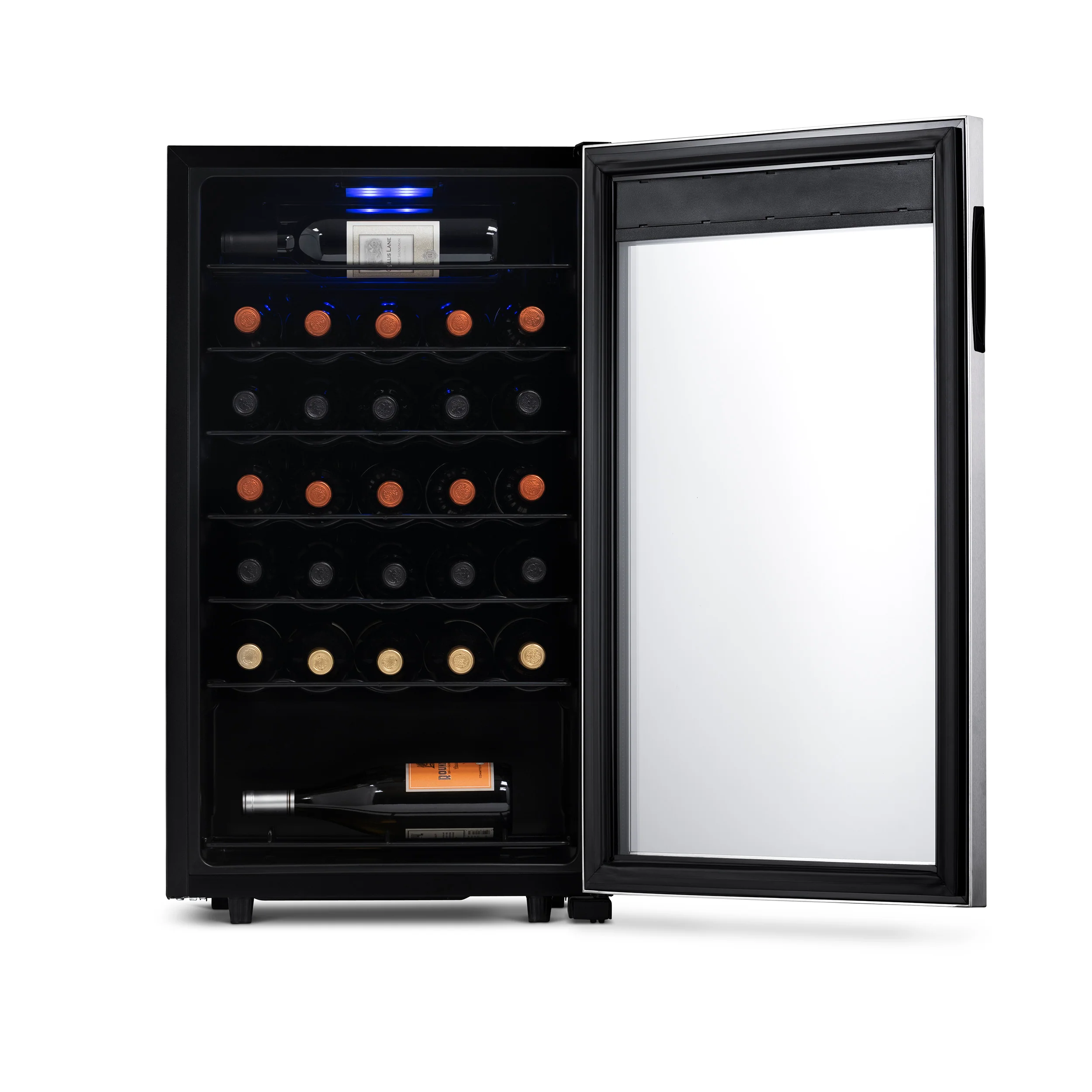 2025 Refrigerador de Vinos Independiente Newair® de Acero Inoxidable – 33 Botellas – 18,9