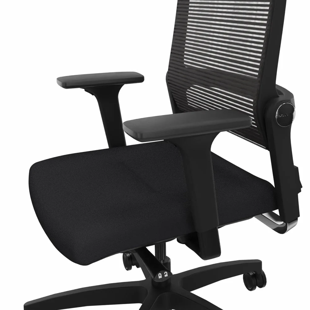 2025 Silla de Oficina Ergonómica Dauphin LORDO FLEX LO 3017_SLP | Respaldo de Malla | Negra