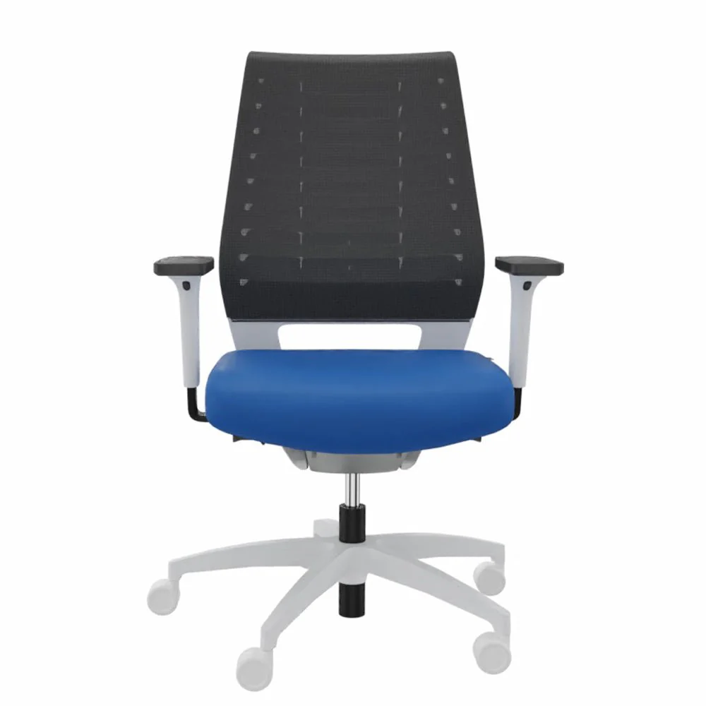 2025 Silla de Oficina Ergonómica Dauphin X-CODE XC 5380 – Respaldo Gris Grafito – Estructura Blanca