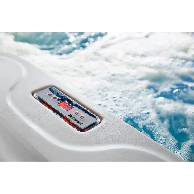 Lifesmart Spas LS700DX Spa de 230 Voltios para 7 Personas con 90 Chorros, Cuadrado, con Ozono