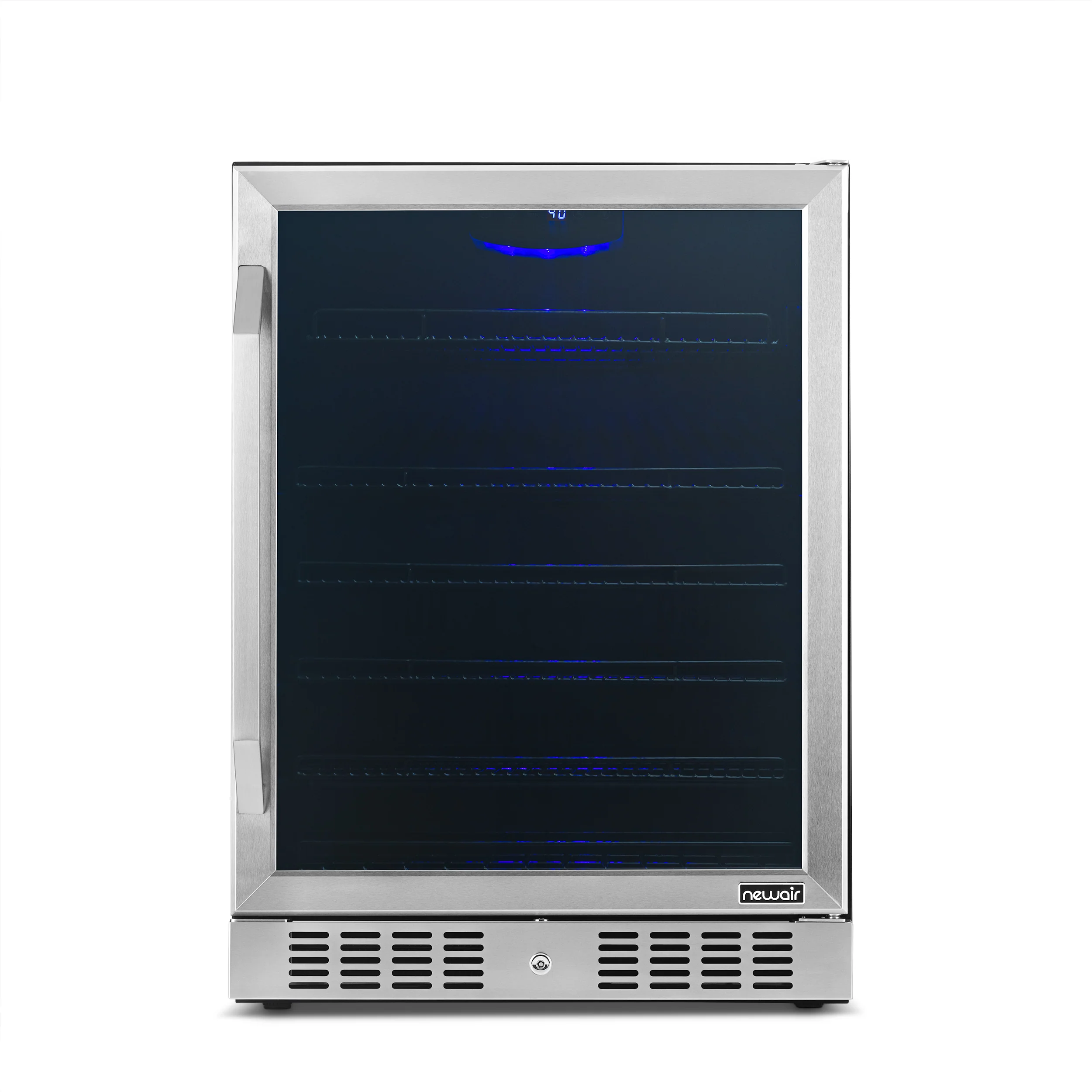 2025 Newair® Refrigerador de Bebidas Empotrable o Independiente de Acero Inoxidable – 177 Latas – 24”