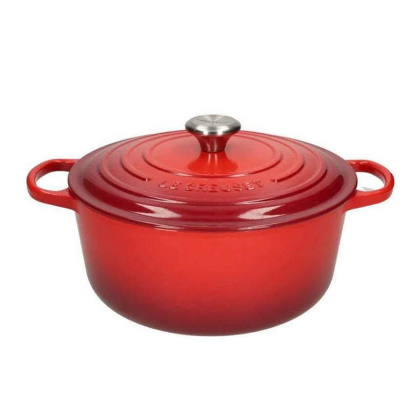 2025 Le Creuset - Sartén para asar / guisar Signature redonda cereza roja 20 cm 2,4 l