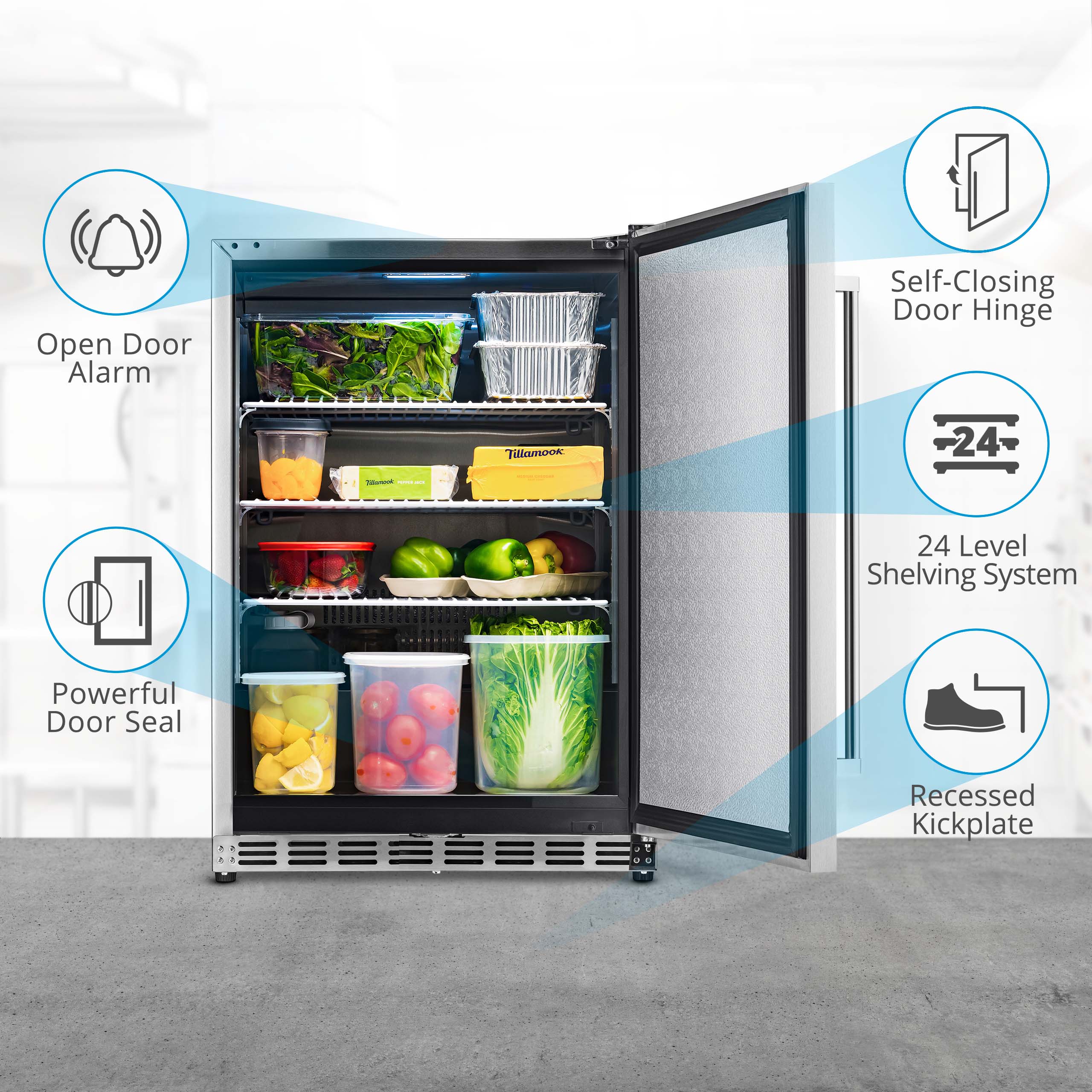 2025 Newair® Refrigerador Comercial Empotrable de 24