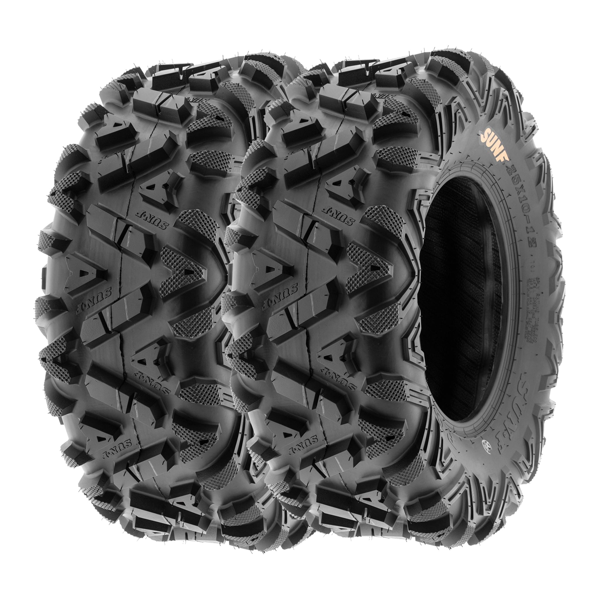 2025 SunF All Terrain ATV/UTV Tires 25×8-12 & 25×10-12 6 PR A033 | Juego Completo de 4 Llantas