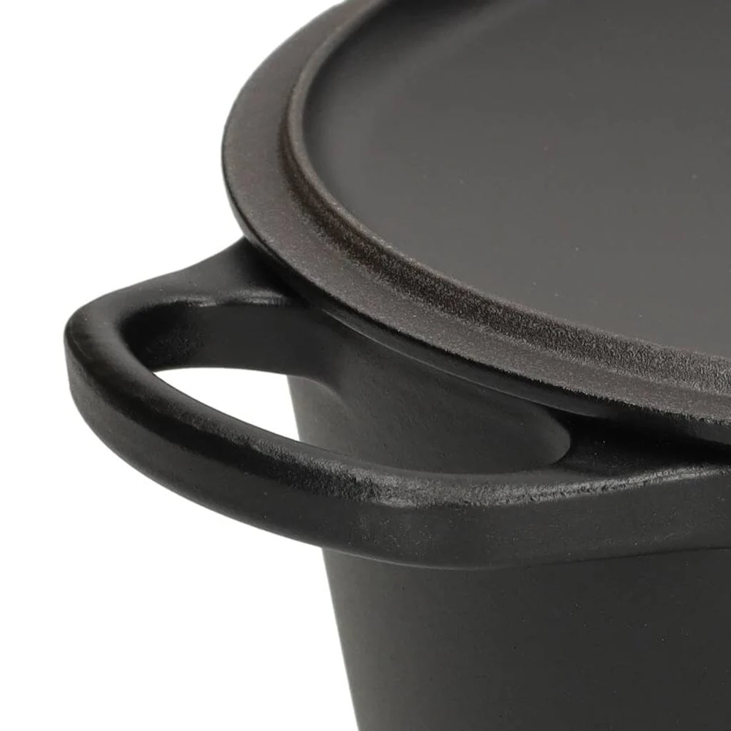2025 Le Creuset - Sartén para asar / guisar Signature redonda Mate negro 28 cm 6,7 l (interior negro)