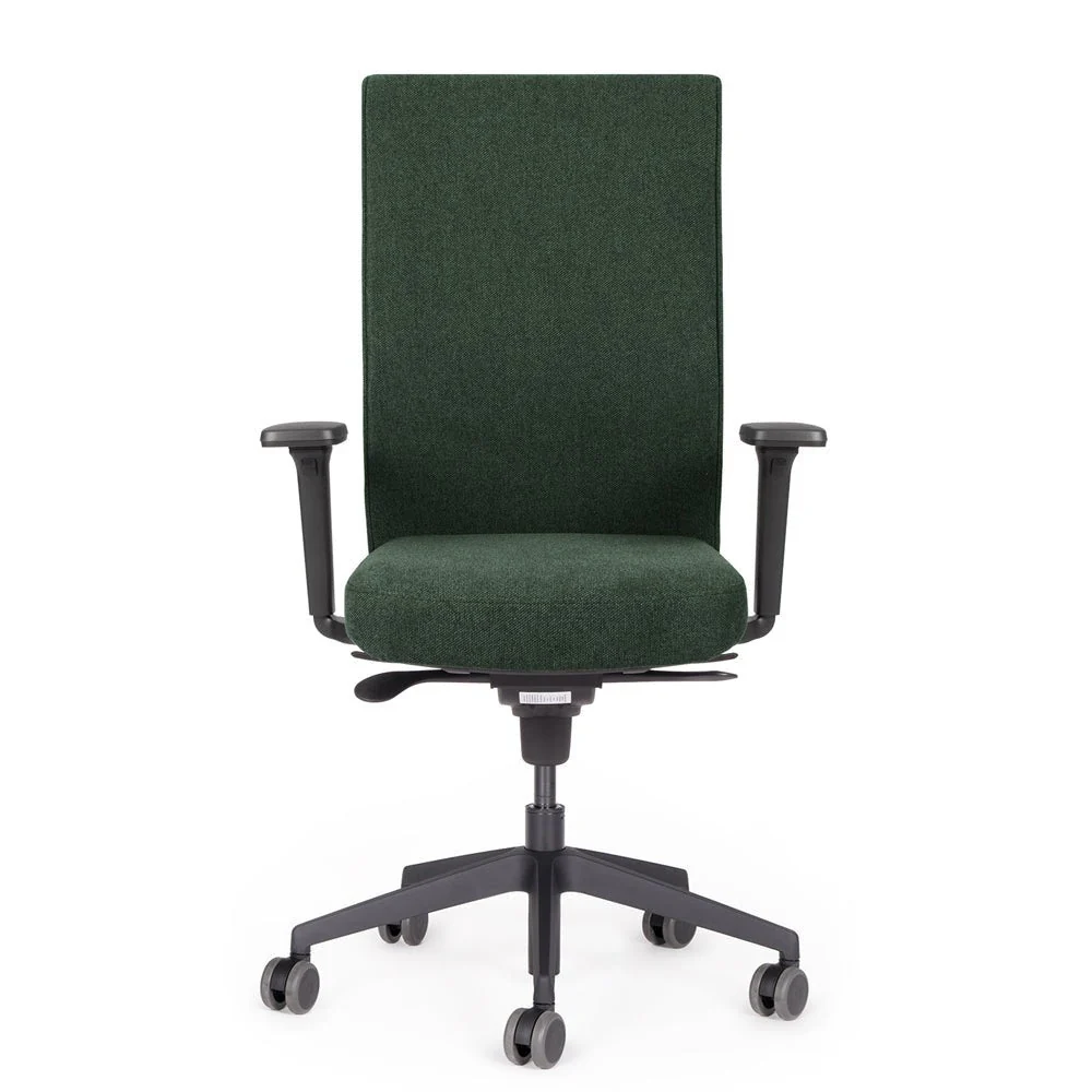2025 Silla de Oficina Ergonómica lento Genesis | Reposabrazos | Asiento Deslizante | Soporte Lumbar | Tapizado de Lana