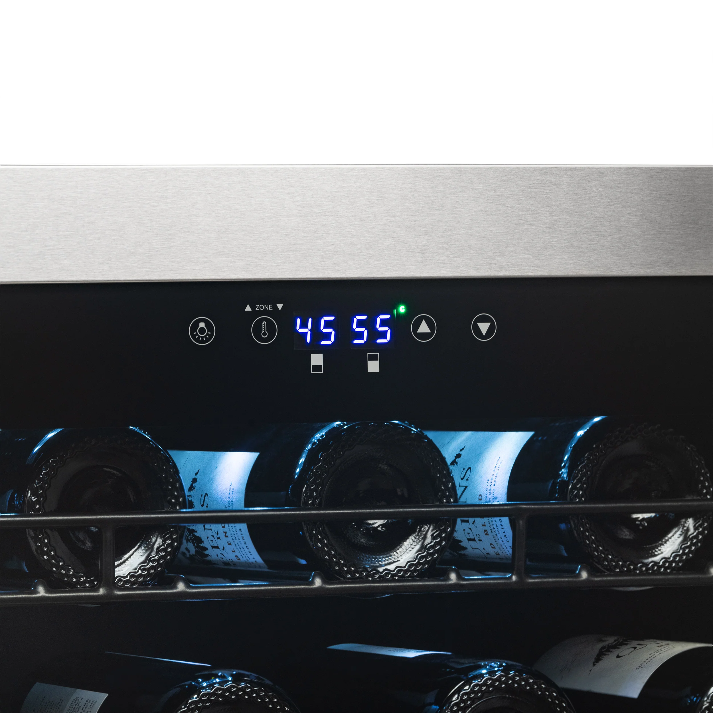 2025 Refrigerador de Vinos Independiente Newair® de Acero Inoxidable – 98 Botellas – 23