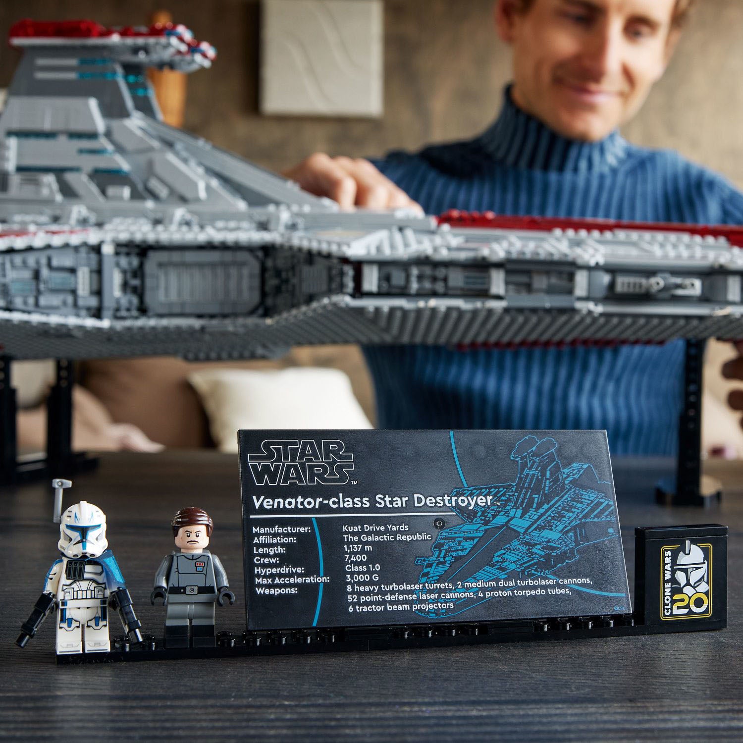 LEGO – Set de construcción Star Wars Venator-Class Republic Attack Cruiser 75367