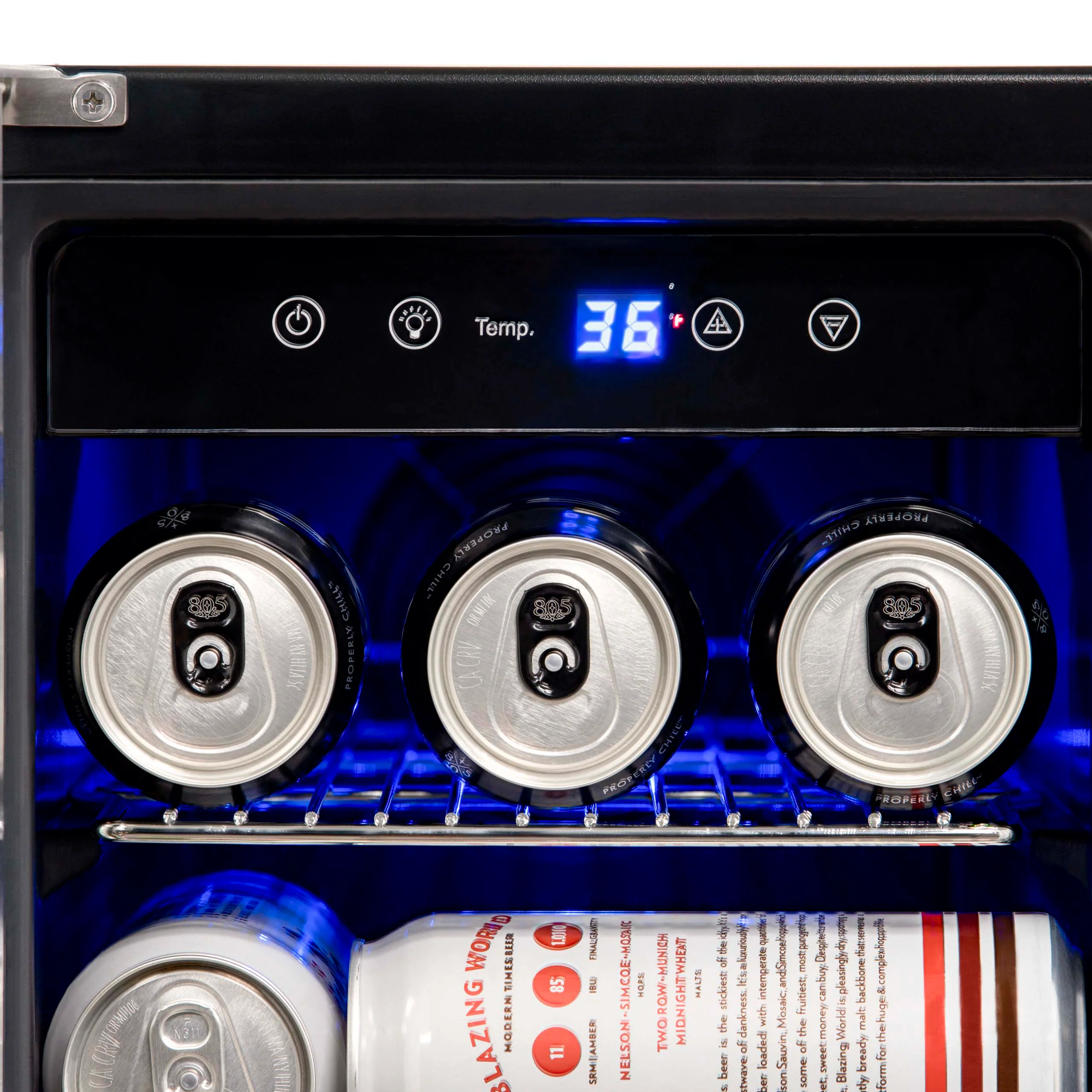 2025 Newair® Refrigerador Empotrable de Doble Zona para 58 Latas y 18 Botellas - 24