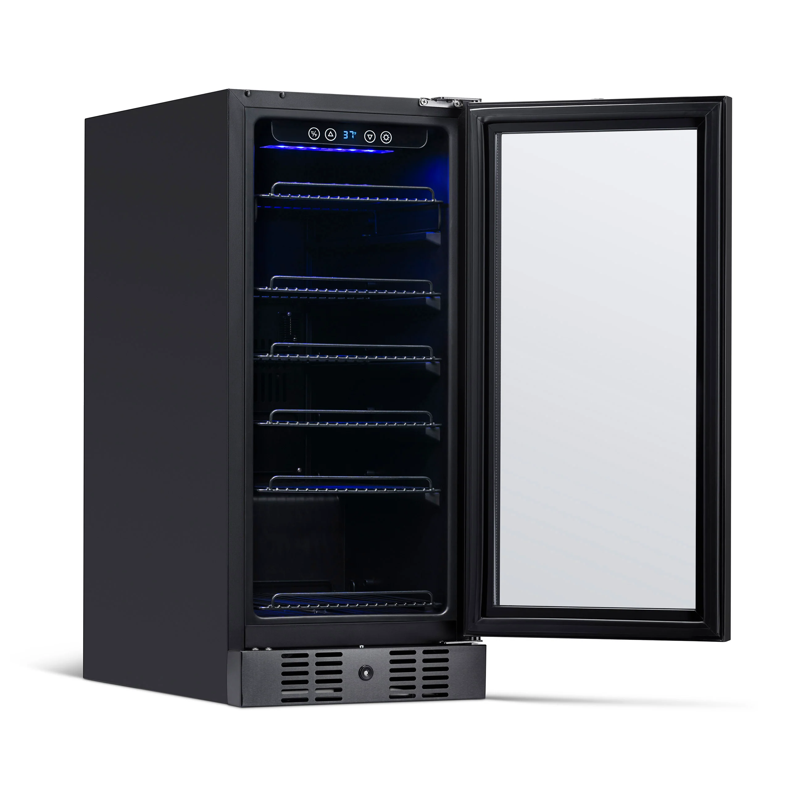 2025 Newair® Refrigerador Empotrable Negro para Bebidas – 96 Latas – 15 Pulgadas