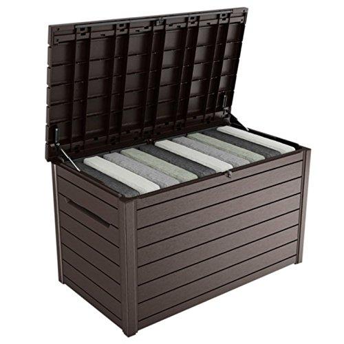 Keter XXL Caja de Almacenamiento de Plástico para Exterior de 230 Galones para Patio, Jardín o Muebles de Exterior - 870 Litros