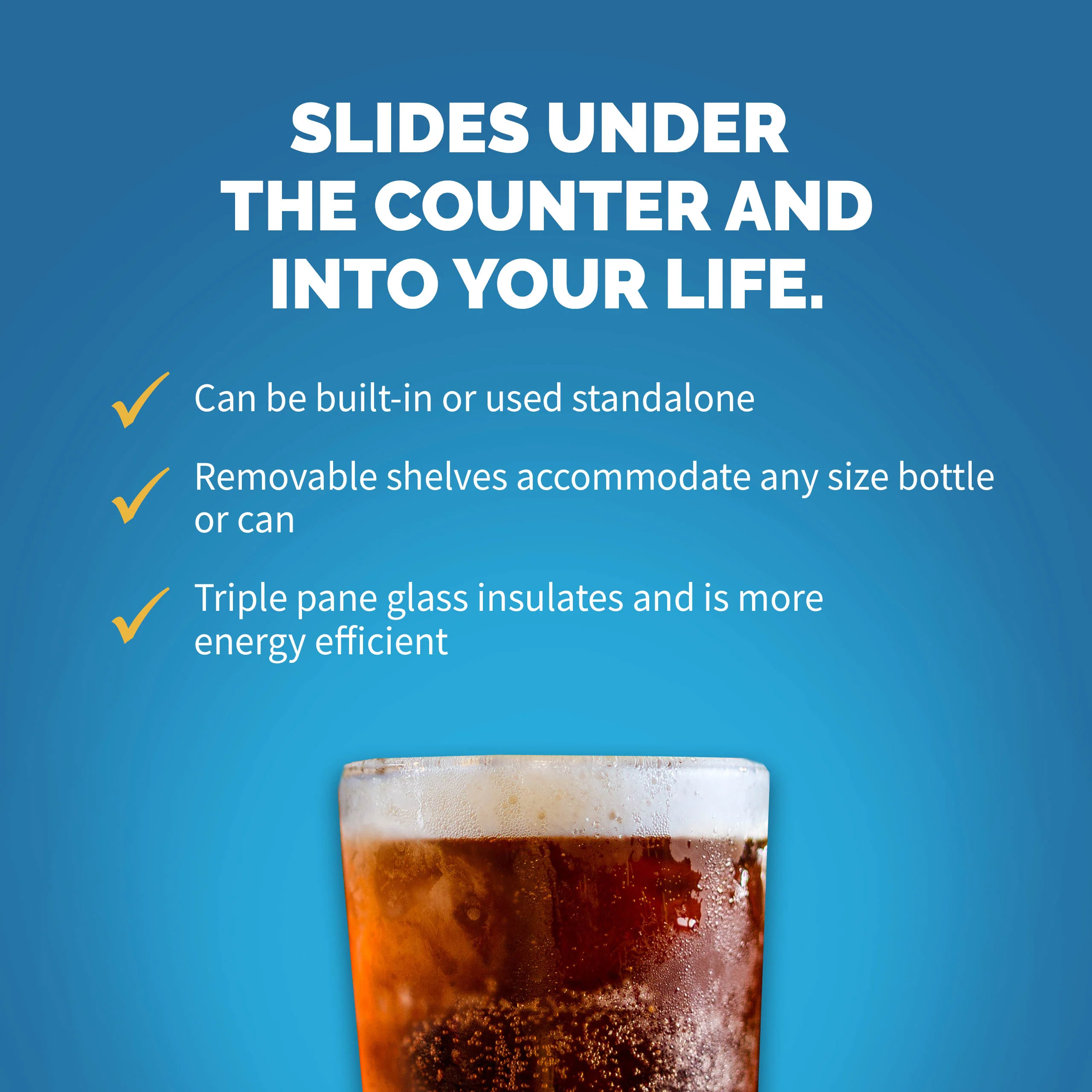 2025 Newair® Refrigerador de Bebidas Empotrable de Acero Inoxidable - 96 Latas - 15”