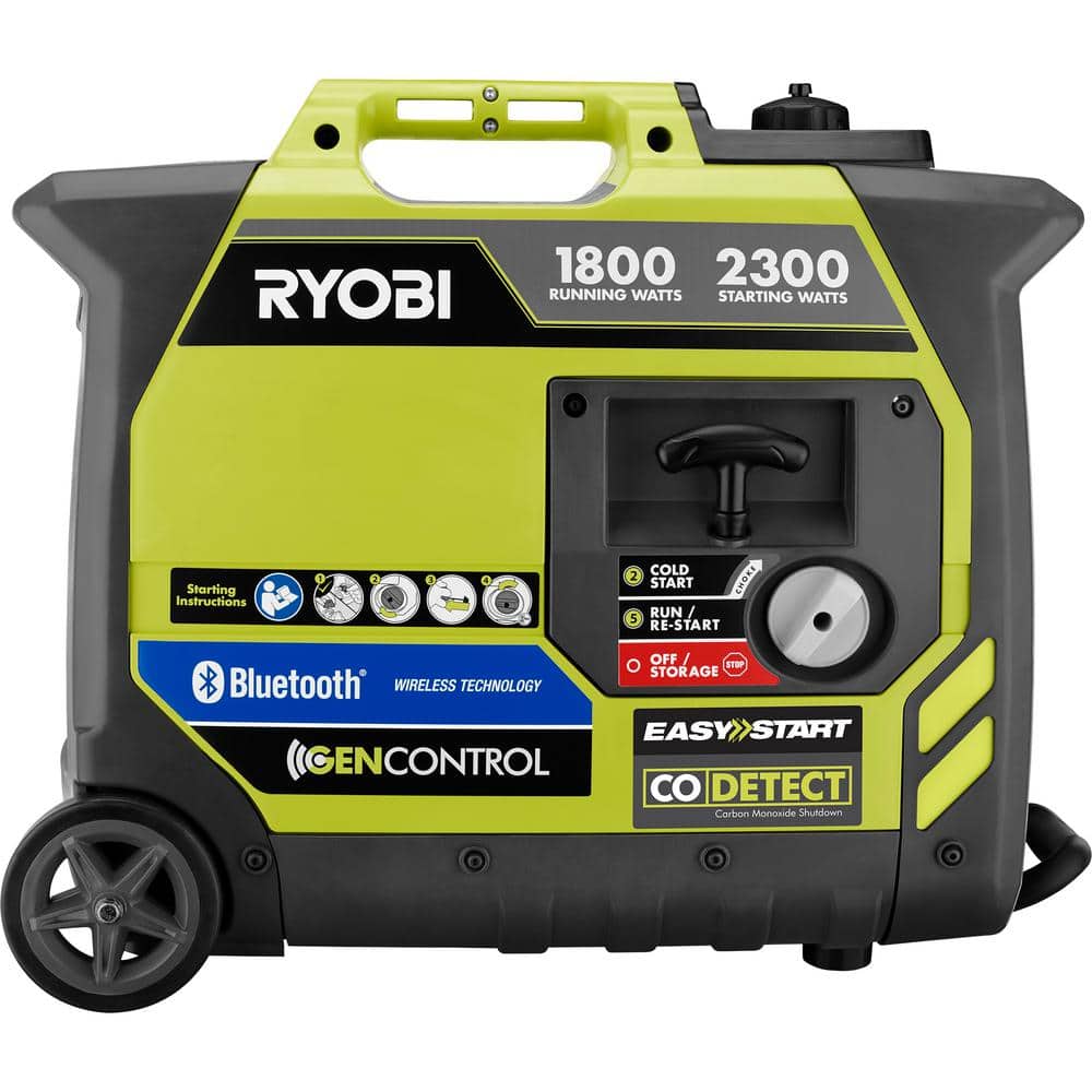 2025 Generador Inverter a Gasolina de 2,300 Vatios con Arranque por Retroceso y Sensor de Apagado por CO - RYi2322