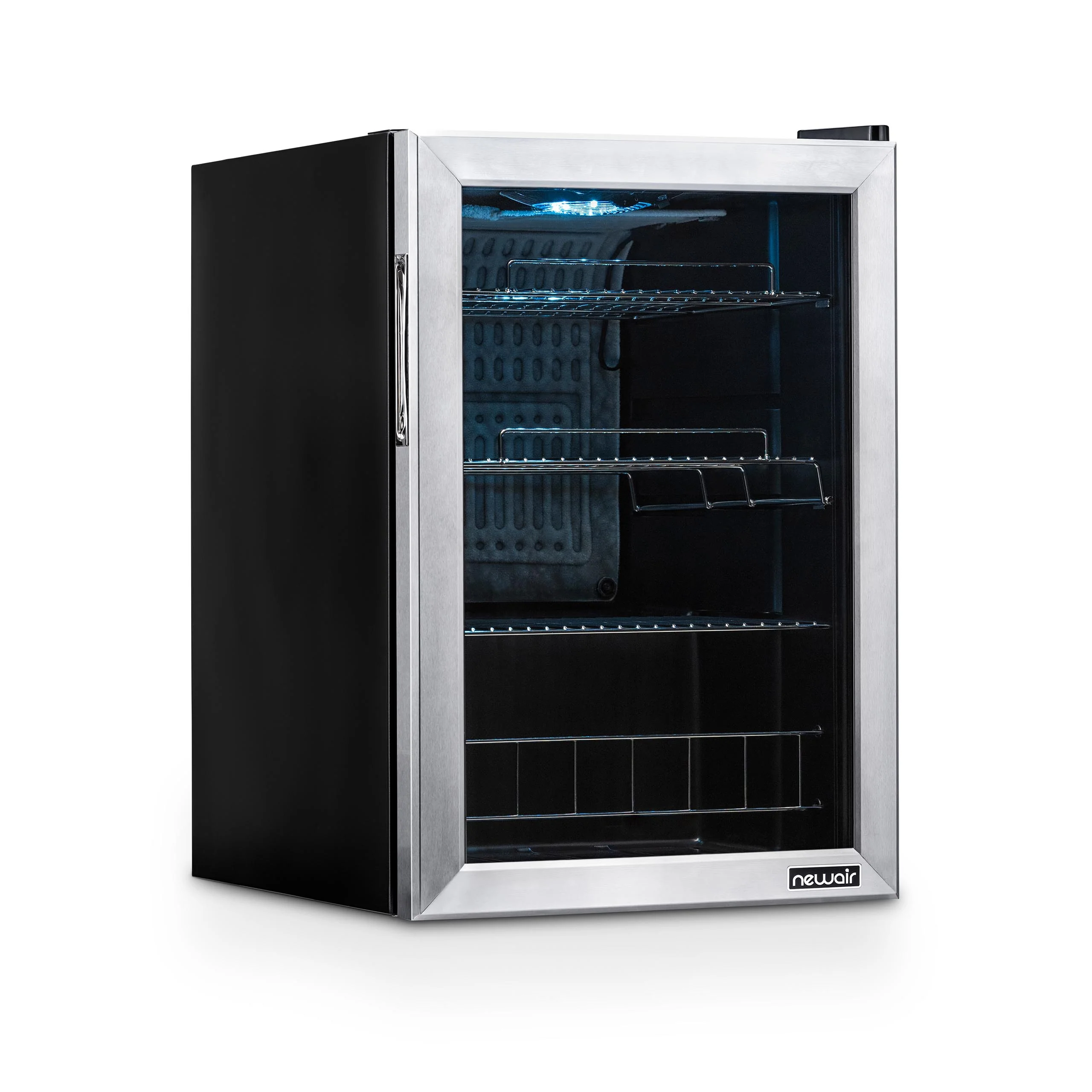 2025 Newair® Refrigerador de Bebidas Independiente de Acero Inoxidable – 90 Latas – 17”