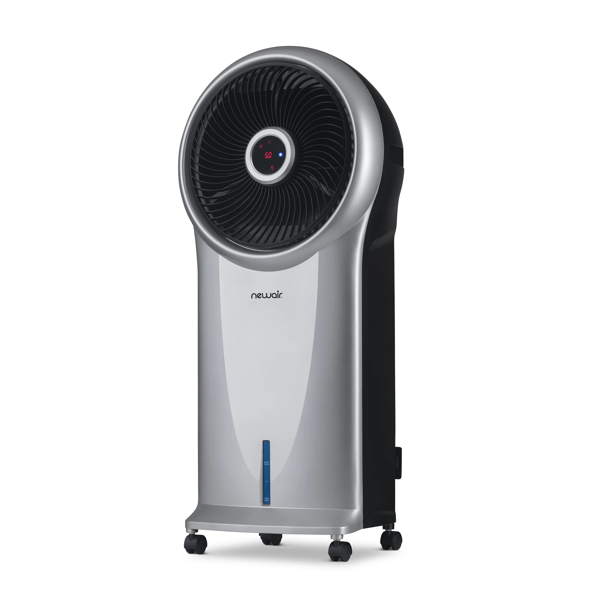 2025 Newair® Enfriador de Aire Evaporativo y Ventilador Portátil 470 CFM – Plateado