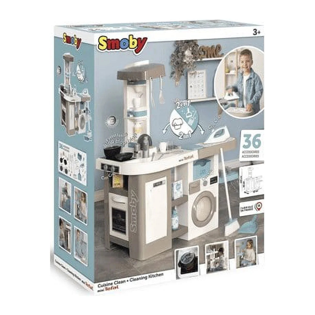 Smoby Set de Cocina T-fal Studio con Lavadora 311050