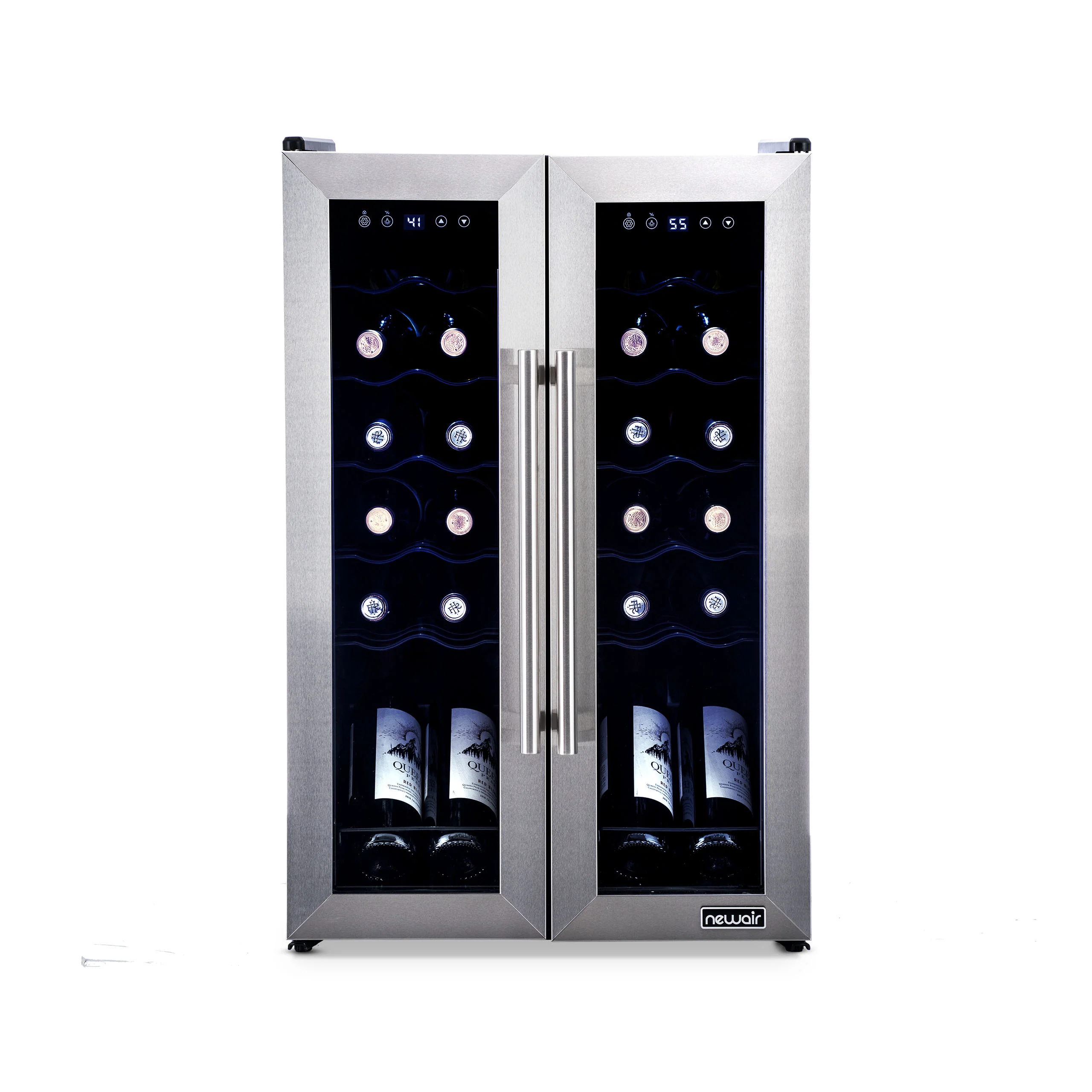 2025 Refrigerador de Vinos Independiente Newair® de Acero Inoxidable – 24 Botellas – 20