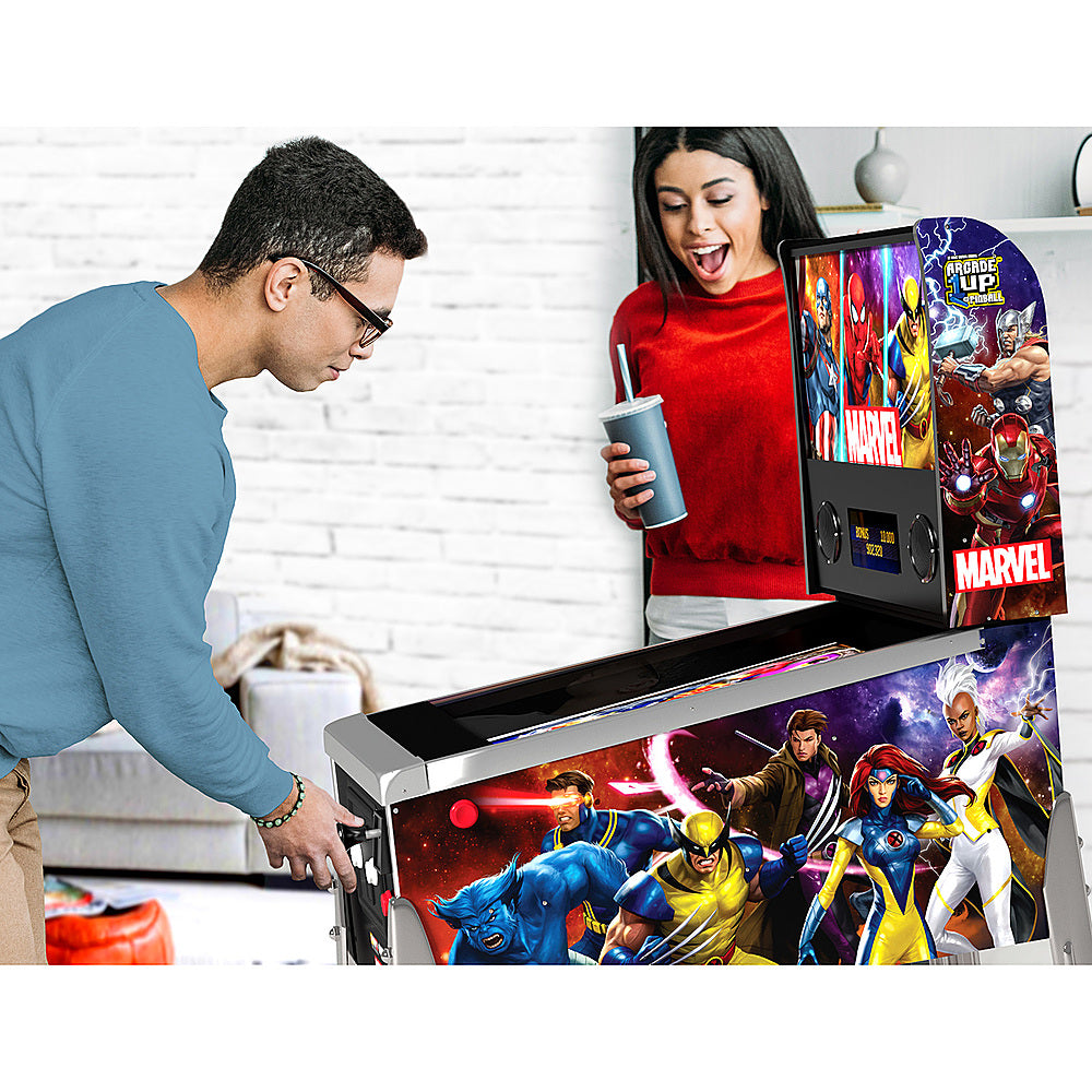 Arcade1Up – Pinball Digital de Marvel con Marquesina Iluminada – Multicolor