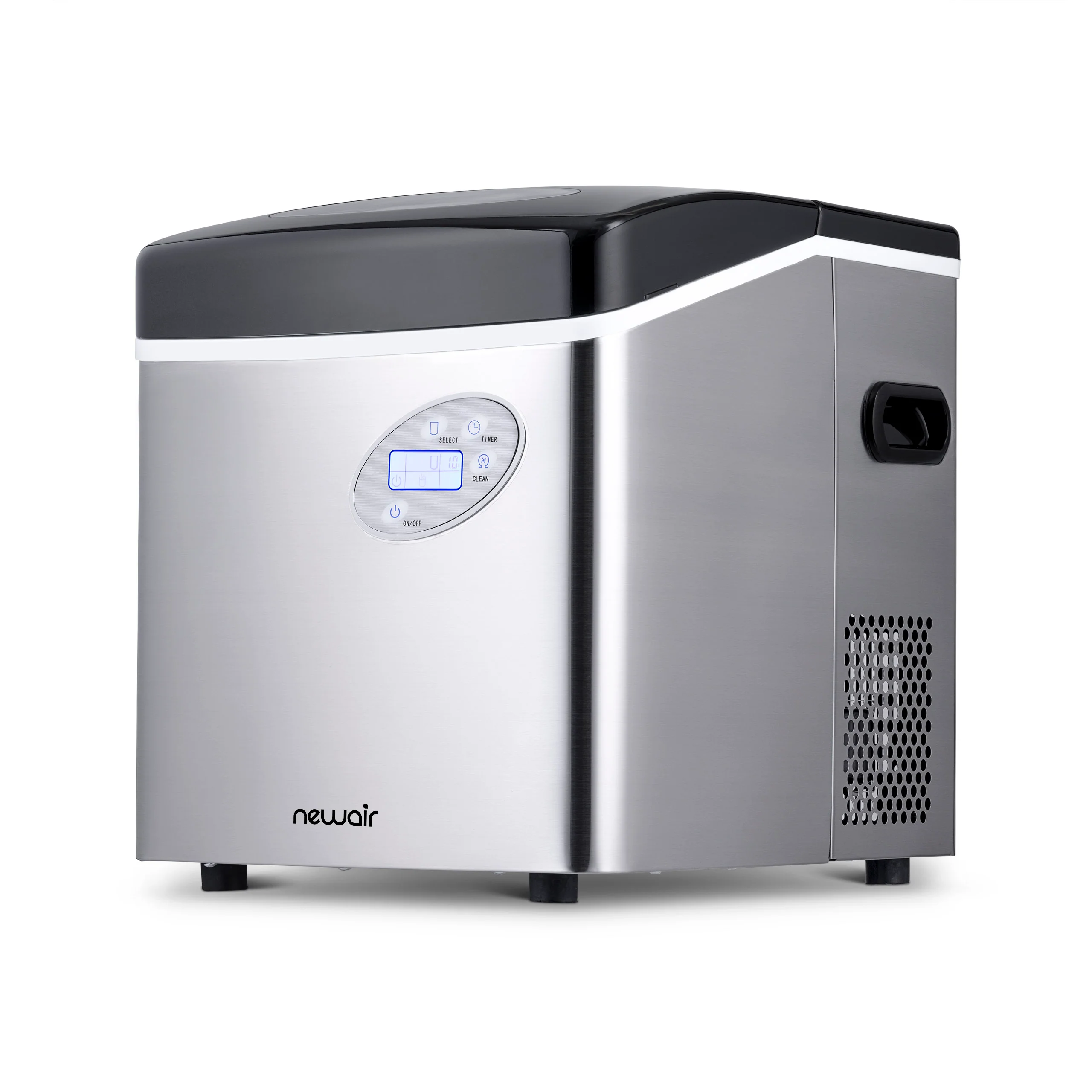 2025 Máquina de Hielo de Encimera Newair® – Cubos de Hielo en Forma de Bala, Rojo