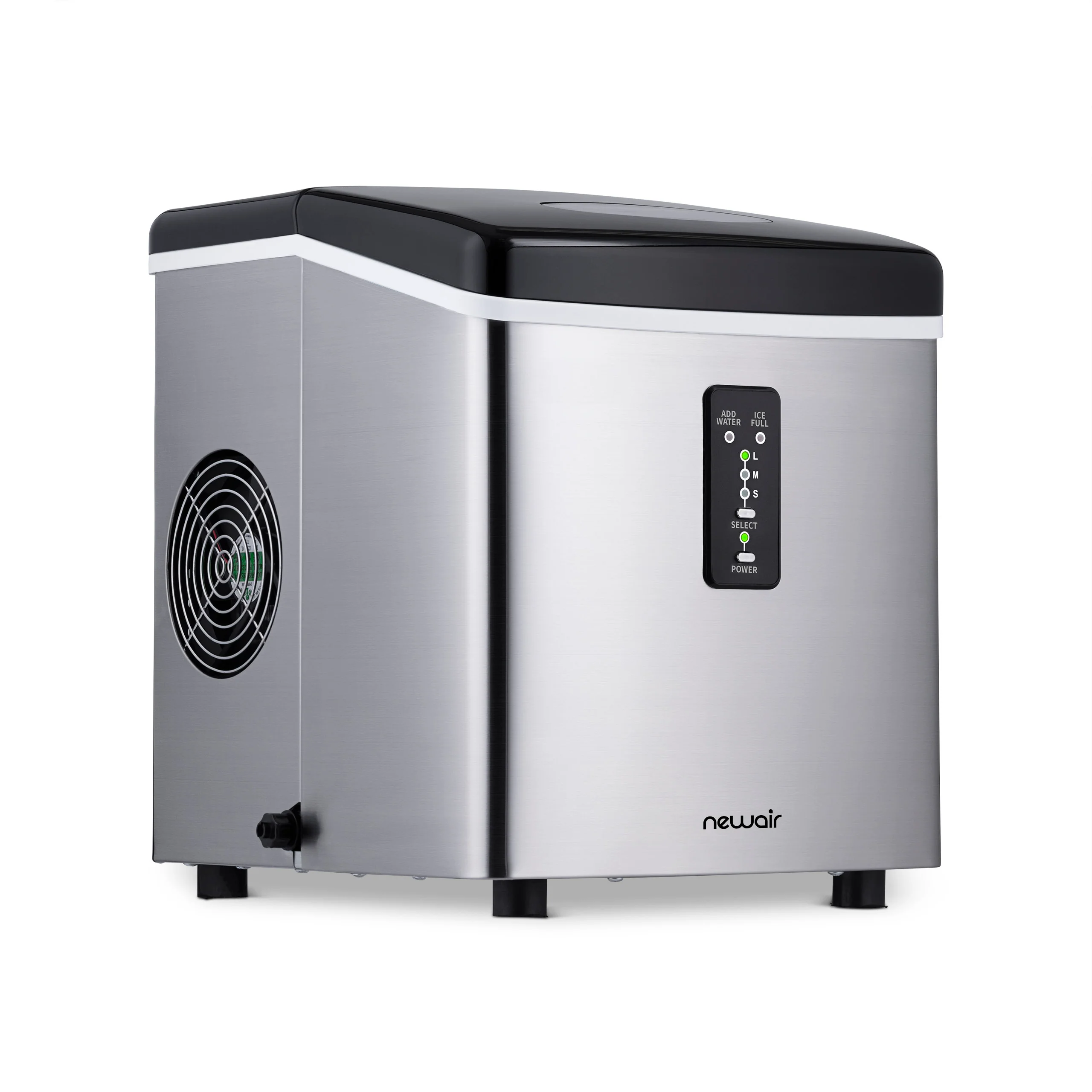 2025 Máquina de Hielo de Encimera Newair® – Cubos de Hielo en Forma de Bala