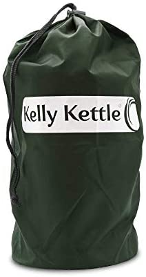 Kit Ultimate Scout Kelly Kettle de 41 oz. - Hervidor de Acero Inoxidable para Camping, Hervidor Ligero con Silbato, Estufa de Camping para Pesca, Caza, Senderismo, Equipos de Supervivencia