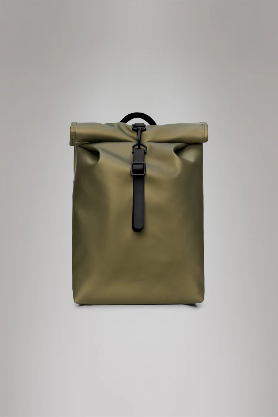 2025 Rolltop Rucksack Mini – Mochila Urbana Compacta e Impermeable con Cierre de Mosquetón – Tejido PU – Ideal para Desplazamientos Diarios