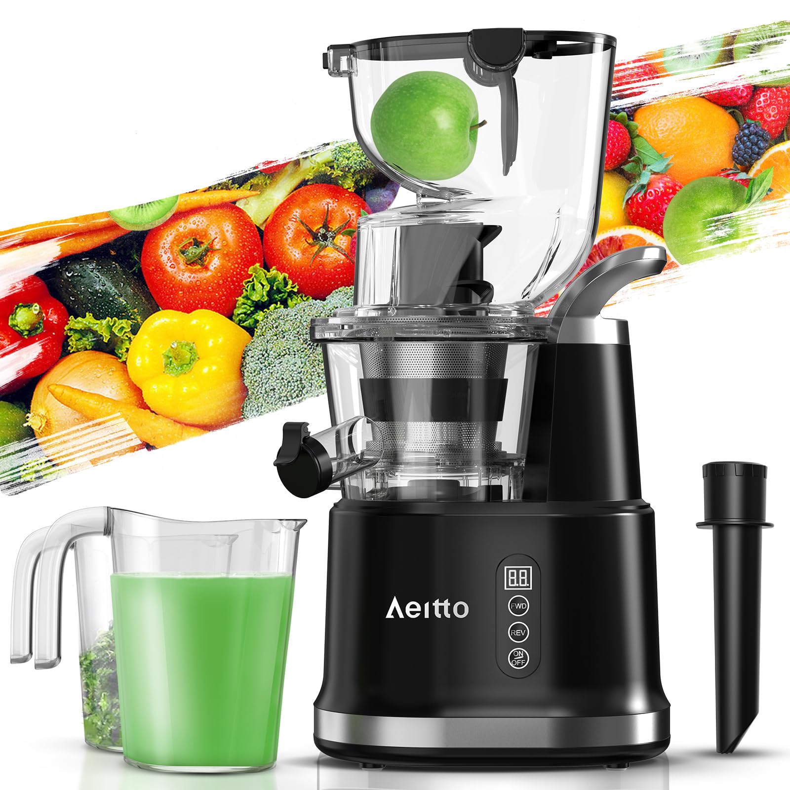 Aeitto Extractor de Jugo Masticador Portátil para Verduras Nutritivas