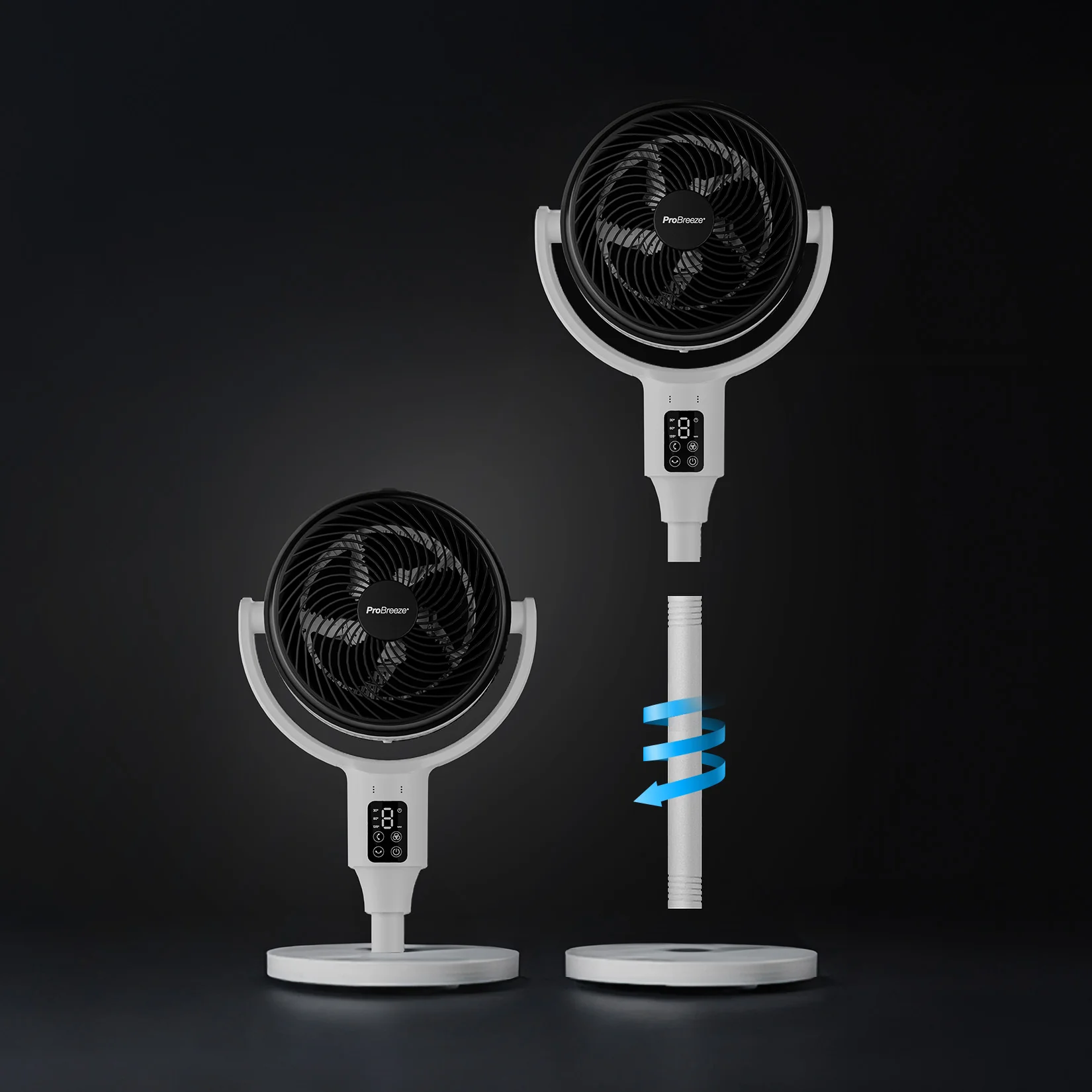 Ventilador de pie híbrido AirFlo™ 43