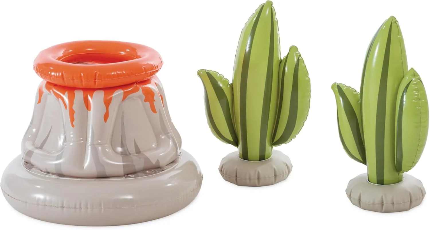 Intex Área de Juego Inflable Jungle Adventure – Piscina con Tobogán y Juegos de Agua para Niños