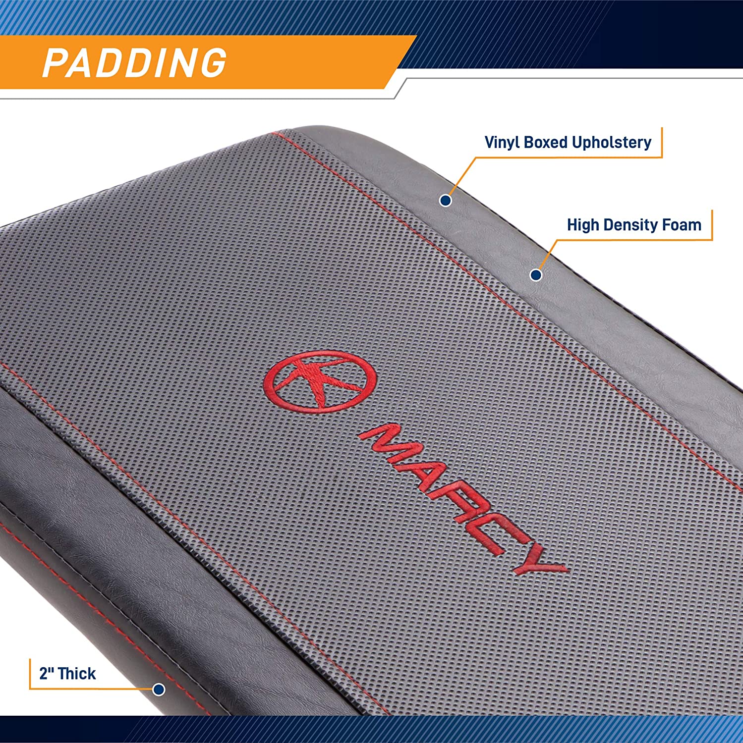 Banco de Pesas Marcy Flat Utility con Capacidad de 600 lbs para Entrenamiento de Pesas