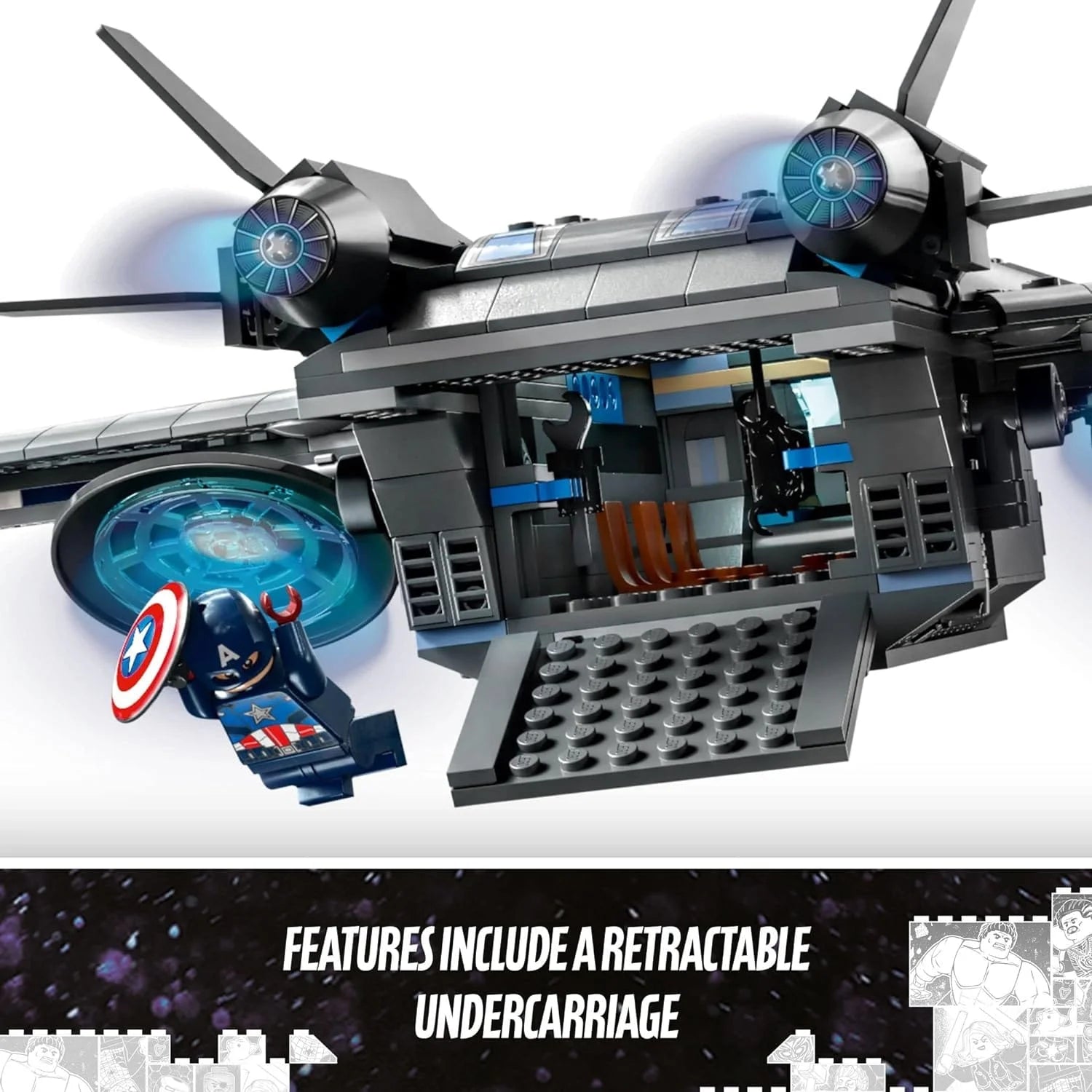 Lego Marvel Los Vengadores Quinjet 76248