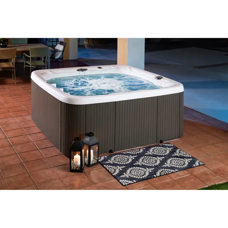Lifesmart Spas LS700DX Spa de 230 Voltios para 7 Personas con 90 Chorros, Cuadrado, con Ozono