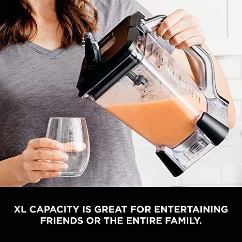 2025 Ninja Licuadora Profesional de Encimera con Base de 1100 Vatios, Jarra Total Crushing de 72 Oz y (2) Tazas de 16 Oz para Bebidas Congeladas y Smoothies (BL660), Gris