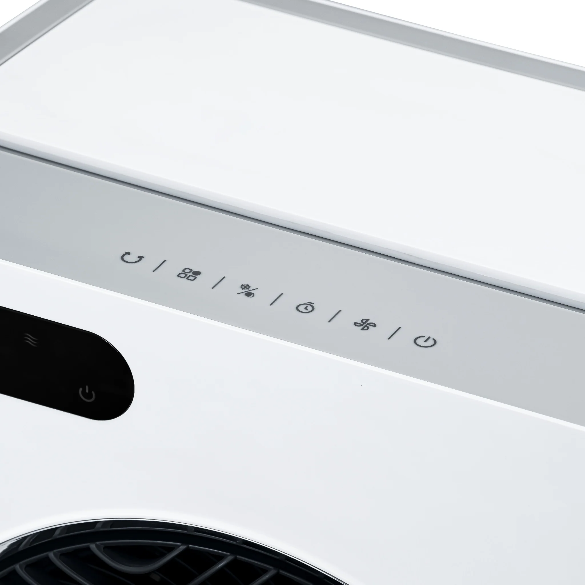 2025 Newair® Enfriador de Aire Evaporativo y Ventilador Portátil 1 600 CFM con Placa de Enfriamiento tipo Panal – Blanco