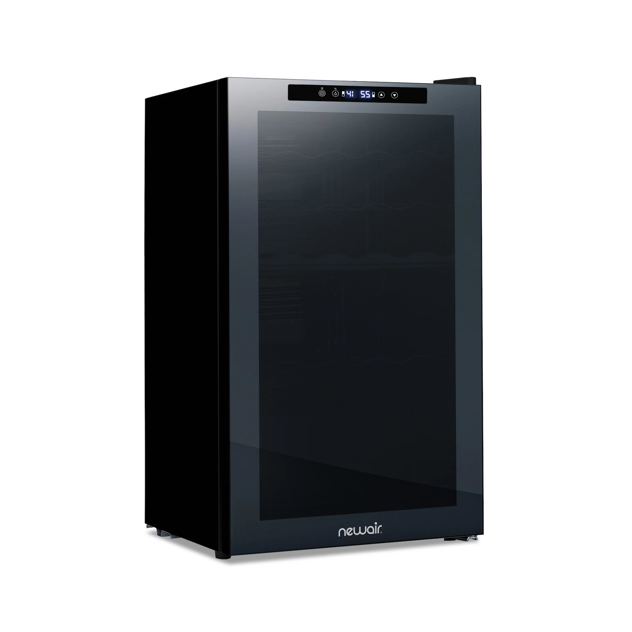 2025 Refrigerador de Vinos Independiente Newair® Negro – 33 Botellas, Doble Zona – 19,5